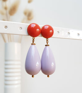 Boucles d'oreilles Rosalie - Pastel