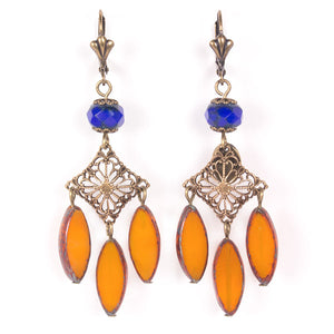 Boucles d'oreilles Majorelle