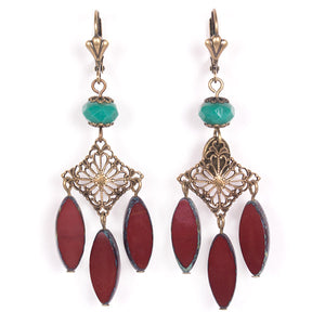 Boucles d'oreilles Majorelle